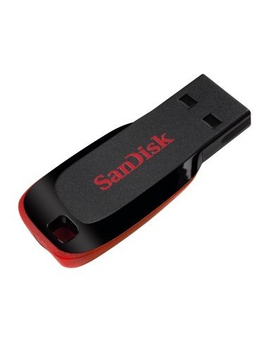 SanDisk Cruzer Blade unidad flash USB 64 GB USB tipo A 2.0 Negro, Rojo