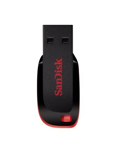 SanDisk Cruzer Blade unidad flash USB 64 GB USB tipo A 2.0 Negro, Rojo