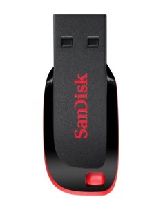 SanDisk Cruzer Blade unidad flash USB 128 GB USB tipo A 2.0 Negro, Rojo 2
