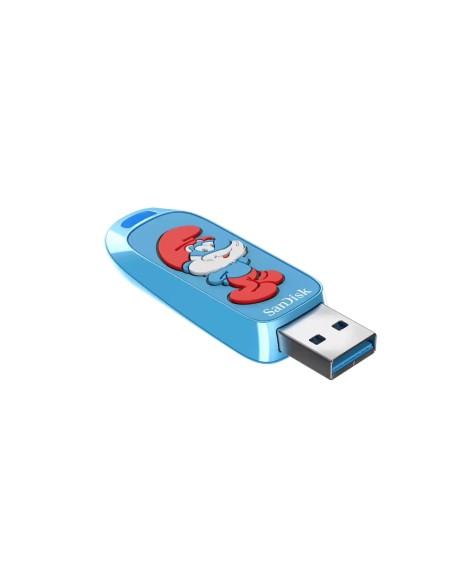 SanDisk Smurfs unidad flash USB 128 GB USB tipo A 3.2 Gen 1 (3.1 Gen 1) Azul