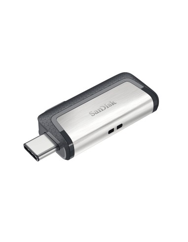 SanDisk Drive USB Ganda Ultra Tipe-C 256 GB unidad flash USB USB Type-A   USB Type-C 3.2 Gen 1 (3.1 Gen 1) Gris, Plata