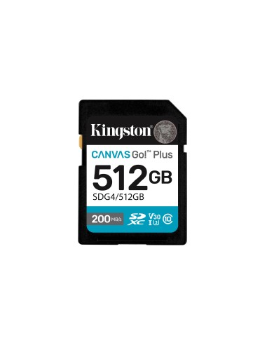 Kingston Technology Canvas Go! Plus 512GB SDXC Canvas Go Plus Gen4 200MB s C10 UHS-I U3 V30