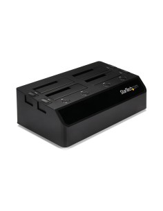 StarTech.com Base de Acoplamiento USB 3.0 de 4 Bahías SATA - Docking Station USB de Discos Duros o SSD SATA III de 2,5 3,5" -