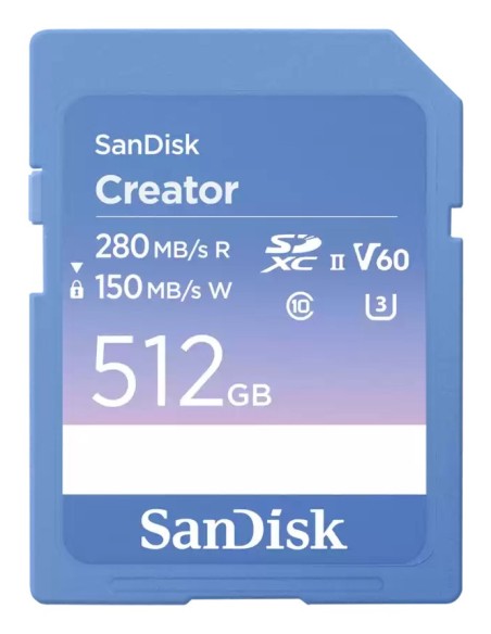 SanDisk Creator 512 GB SDXC UHS-II Clase 10