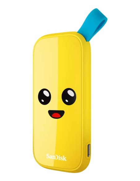 SanDisk SDSSDE30-2T00-G25F unidad externa de estado sólido 2 TB USB Tipo C 3.2 Gen 2 (3.1 Gen 2) Amarillo