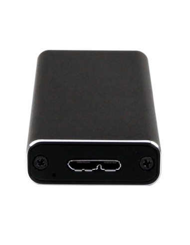 StarTech.com Caja USB 3.0 (5Gbps) a SSD M.2 de Aluminio con UASP - Negro - SATA NGFF M.2 con B Key y B+M Key - Caja Portátil