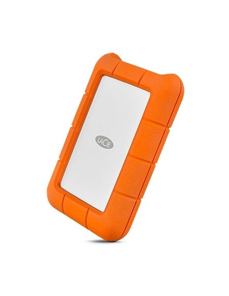 LaCie Rugged USB-C disco duro externo 4 TB 5400 RPM 2.5" USB Tipo C 3.2 Gen 1 (3.1 Gen 1) Naranja, Plata