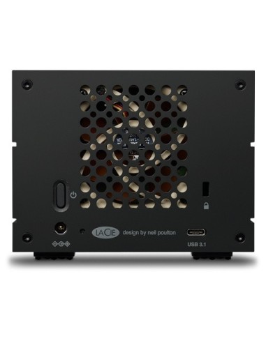 LaCie 2Big Raid USB-C 60TB unidad de disco multiple Escritorio Negro
