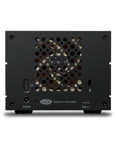 LaCie 2Big Raid USB-C 60TB unidad de disco multiple Escritorio Negro