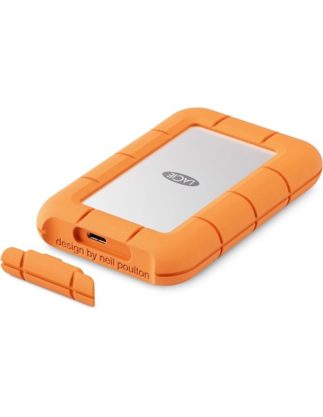 LaCie STMF1000400 unidad externa de estado sólido 1 TB USB Tipo C USB 3.2 Gen 2x2 Gris, Naranja