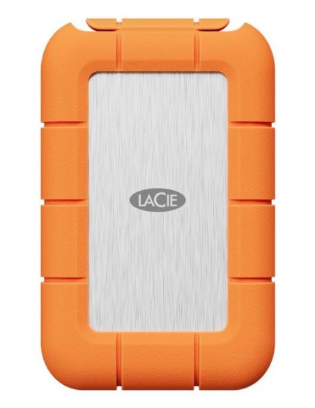 LaCie STND4000400 unidad externa de estado sólido Tecnología Thunderbolt (Rayo) 4 TB USB Tipo C USB4 Gen 3x2 Naranja, Acero