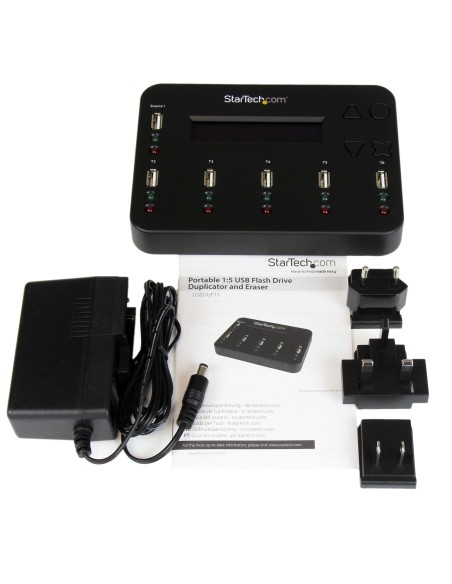 StarTech.com Clonador Autónomo 1 5 para Memorias USB - Copiador de Unidades de Memoria USB - Copia Sector por Sector de Sistema