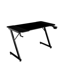 Mars Gaming MGD-X120, Mesa Gaming Ergonómica, Superficie en Fibra de Carbono, Estructura Metálica, Alfombrilla XXL, Soporte