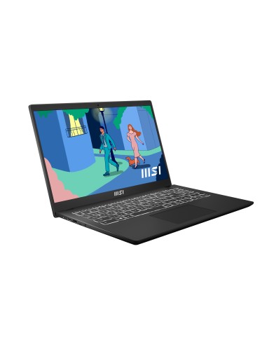 MSI Modern 15 B7M-243XES AMD Ryzen™ 7 7730U Portátil 39,6 cm (15.6") Full HD 16 GB DDR4-SDRAM 512 GB SSD Wi-Fi 6E (802.11ax)