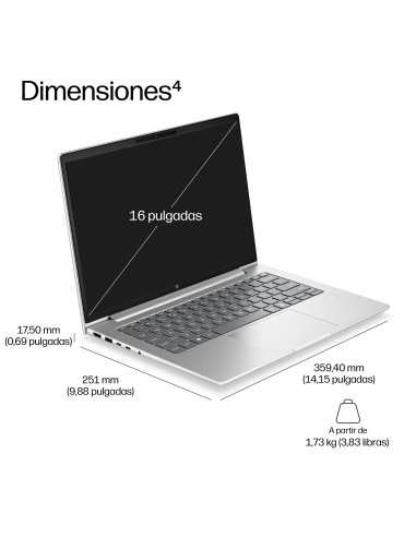 HP DU1C5AT ordenador portatil AMD Ryzen™ 5 220 Portátil 40,6 cm (16") WUXGA 16 GB LPDDR5x-SDRAM 512 GB SSD Wi-Fi 7 (802.11be)
