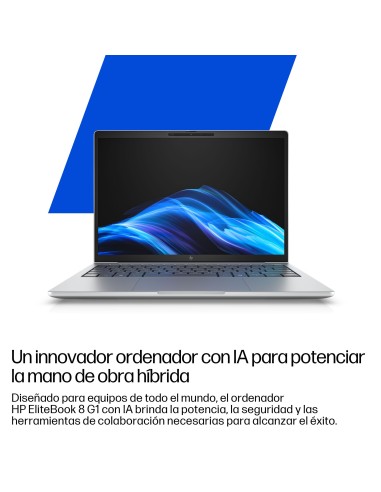 HP EliteBook 8 G1i Intel Core Ultra 5 225H Portátil 35,6 cm (14") WUXGA 16 GB DDR5-SDRAM 512 GB SSD Wi-Fi 7 (802.11be) Windows