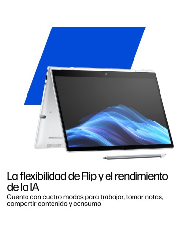 HP EliteBook 8 Flip G1i 13 inch Notebook AI PC Wolf Pro Security Edition Intel Core Ultra 5 225U Híbrido (2-en-1) 33,8 cm