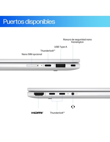 HP EliteBook X G1i Next Gen AI PC Wolf Pro Security Edition Copilot+ PC Intel Core Ultra 5 226V Portátil 35,6 cm (14") WUXGA 16