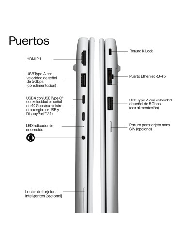 HP EliteBook 6 G2q 14 inch Notebook Next Gen AI PC Copilot+ PC Portátil 35,6 cm (14") WUXGA 16 GB LPDDR5x-SDRAM 512 GB SSD