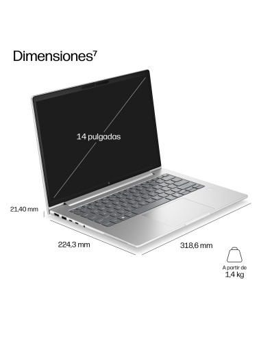 HP EliteBook 6 G2a 14 inch Notebook AI PC Wolf Pro Security Edition AMD Ryzen™ 5 230 Portátil 35,6 cm (14") WUXGA 16 GB