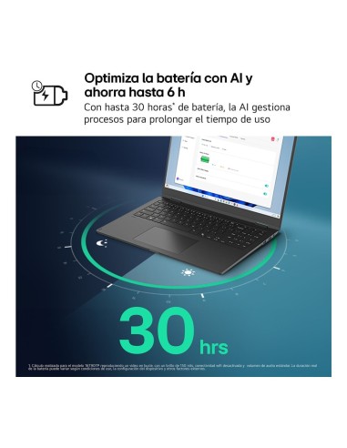 LG Gram 14Z90T Intel Core Ultra 7 255H Portátil 35,6 cm (14") WUXGA 32 GB LPDDR5x-SDRAM 1 TB SSD Wi-Fi 6E (802.11ax) Windows 11