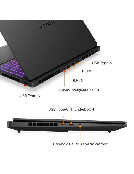 HP OMEN MAX Gaming Laptop 16-ah0001ns Intel Core Ultra 9 275HX Portátil 40,6 cm (16") WQXGA 32 GB DDR5-SDRAM 1 TB SSD NVIDIA