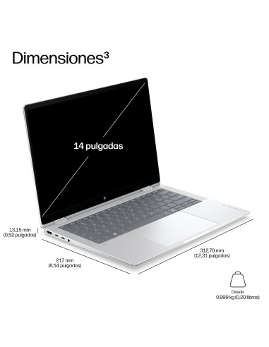 HP EliteBook X G2i 14 inch Notebook Next Gen AI PC Wolf Pro Security Edition Copilot+ PC Intel Core Ultra 5 325 Portátil 35,6