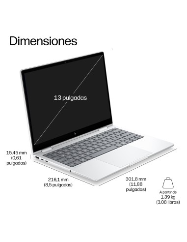 HP EliteBook 8 Flip G2i 13 inch Notebook Next Gen AI PC Wolf Pro Security Edition Copilot+ PC Intel Core Ultra 5 325 Portátil