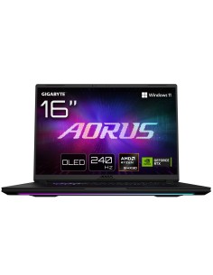 GIGABYTE AORUS MASTER 16 Gaming Laptop - 16.0“, 240Hz OLED, AMD Razen 9 9955X3D, NVIDIA RTX 5090 GPU, 32GB DDR5 5600MHz, 1TB