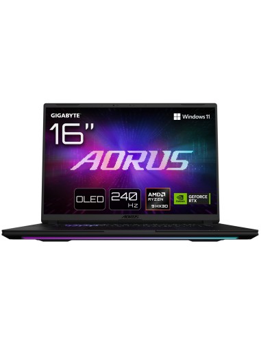 GIGABYTE AORUS MASTER 16 Gaming Laptop - 16.0“, 240Hz OLED, AMD Razen 9 9955X3D, NVIDIA RTX 5090 GPU, 32GB DDR5 5600MHz, 1TB