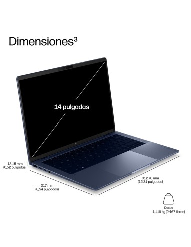 HP EliteBook X G2a 14 inch Notebook Next Gen AI PC Wolf Pro Security Edition Copilot+ PC AMD Ryzen AI 7 PRO Portátil 35,6 cm