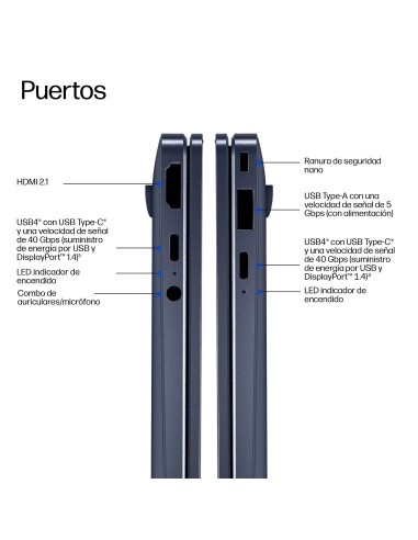 HP EliteBook X G2q 14 inch Notebook Next Gen AI PC Wolf Pro Security Edition Copilot+ PC Snapdragon X1P-42-100 Portátil 35,6 cm
