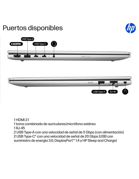 HP ProBook 4 G1i 16 AI PC Wolf Pro Security Edition Intel Core Ultra 5 225U Portátil 40,6 cm (16") WUXGA 16 GB DDR5-SDRAM 512