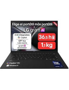 PORTATIL LG GRAM 17ÔÇÖÔÇÖ, 17Z90TL-G.AU88BN, ULTRA7, PANEL IPS,32GB RAM, 512GB SSD
