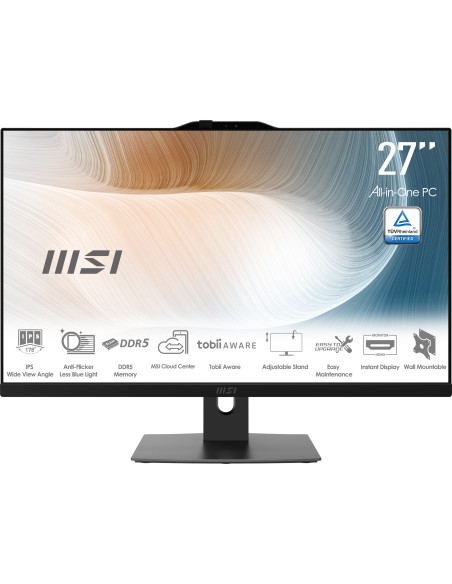 MSI MODERN AM272P 1M-1096ES All-in-One PC Intel Core 7 150U 68,6 cm (27") 1920 x 1080 Pixeles PC todo en uno 16 GB DDR5-SDRAM