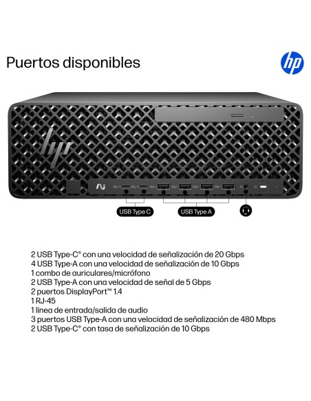 HP Z2 SFF G1i Workstation Desktop PC Wolf Pro Security Edition Intel Core Ultra 7 265 48 GB DDR5-SDRAM 1 TB SSD NVIDIA RTX A400