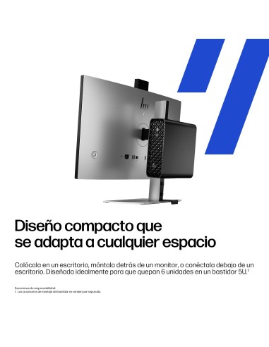 HP None Intel Core Ultra 7 265 16 GB DDR5-SDRAM 512 GB SSD NVIDIA RTX A1000 Windows 11 Pro Mini PC Puesto de trabajo AI