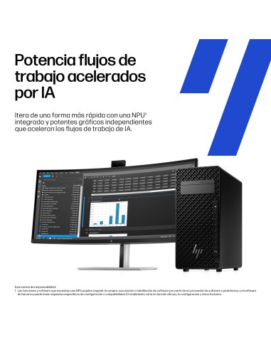 HP None Intel Core Ultra 7 265K 32 GB DDR5-SDRAM 1 TB SSD Windows 11 Pro Torre Puesto de trabajo AI Workstation, AI PC Negro
