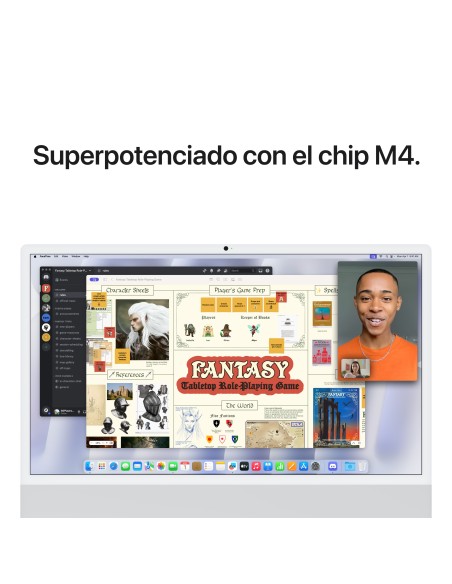 Apple iMac Apple M M4 59,7 cm (23.5") 4480 x 2520 Pixeles PC todo en uno 16 GB 256 GB SSD macOS Sequoia Wi-Fi 6E (802.11ax)