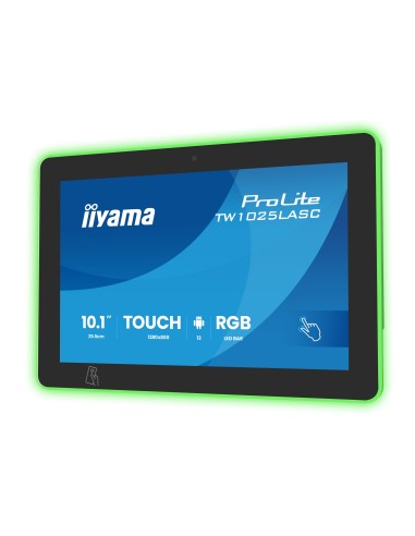 iiyama ProLite TW1025LASC-B3PNR pantalla para PC 25,6 cm (10.1") 1280 x 800 Pixeles WXGA LED Pantalla táctil Multi-usuario Negro