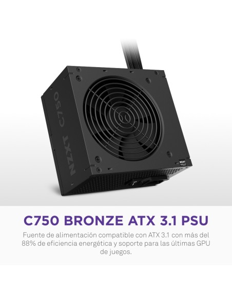NZXT C750 Bronze unidad de fuente de alimentación 750 W 24-pin ATX ATX Negro