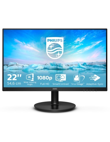 Philips V Line 221V8 00 pantalla para PC 54,6 cm (21.5") 1920 x 1080 Pixeles Full HD LED Negro