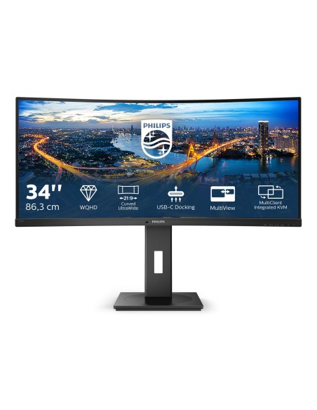 Philips B Line 346B1C 00 pantalla para PC 86,4 cm (34") 3440 x 1440 Pixeles Quad HD LCD Negro
