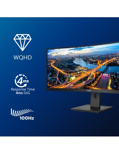 Philips B Line 346B1C 00 pantalla para PC 86,4 cm (34") 3440 x 1440 Pixeles Quad HD LCD Negro
