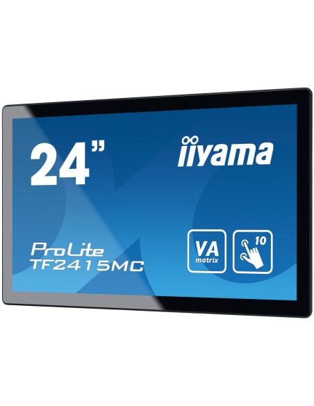 iiyama ProLite TF2415MC-B2 pantalla para PC 60,5 cm (23.8") 1920 x 1080 Pixeles Full HD LED Pantalla táctil Multi-usuario Negro