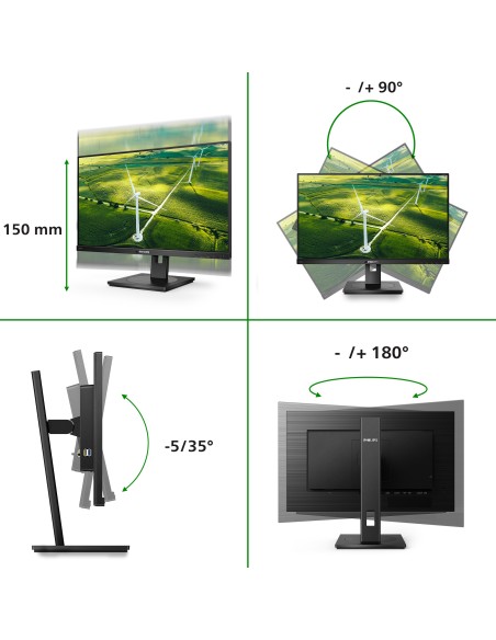 Philips 242B1G 00 pantalla para PC 60,5 cm (23.8") 1920 x 1080 Pixeles Full HD LED Negro