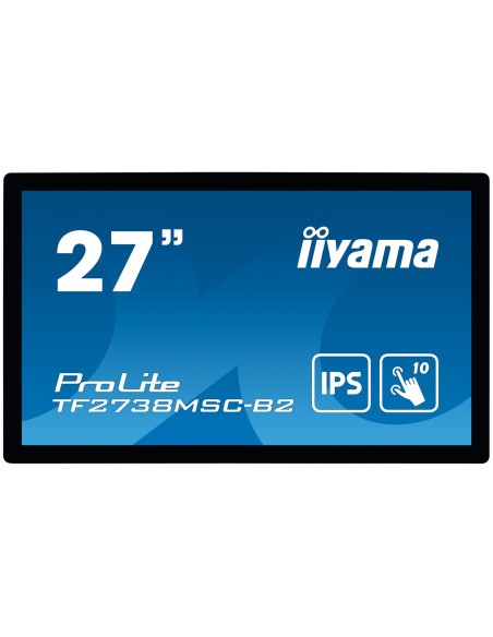 iiyama ProLite TF2738MSC-B2 pantalla para PC 68,6 cm (27") 1920 x 1080 Pixeles Full HD LED Pantalla táctil Multi-usuario Negro