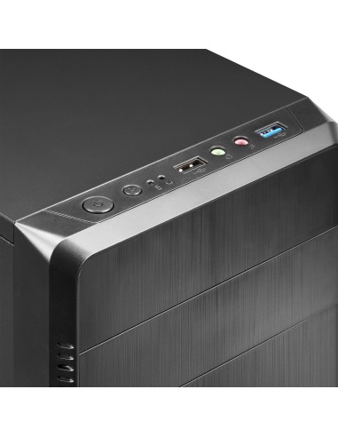 Tacens Anima Anima ACM500, Caja PC Micro ATX y Fuente PC 500W, Compacta, USB 3.0, Aluminio