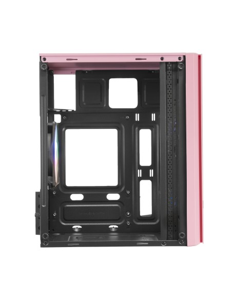 Mars Gaming MC300P Rosa, Caja PC Micro ATX, Cristal Templado, Frontal MESH, 3xVentilador FRGB
