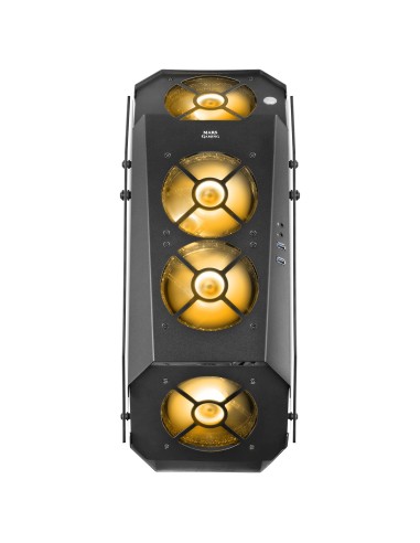 Mars Gaming MC51, Caja PC Gaming ATX, Doble Cristal Templado, 5x Ventilador RGB 12cm, Negro
